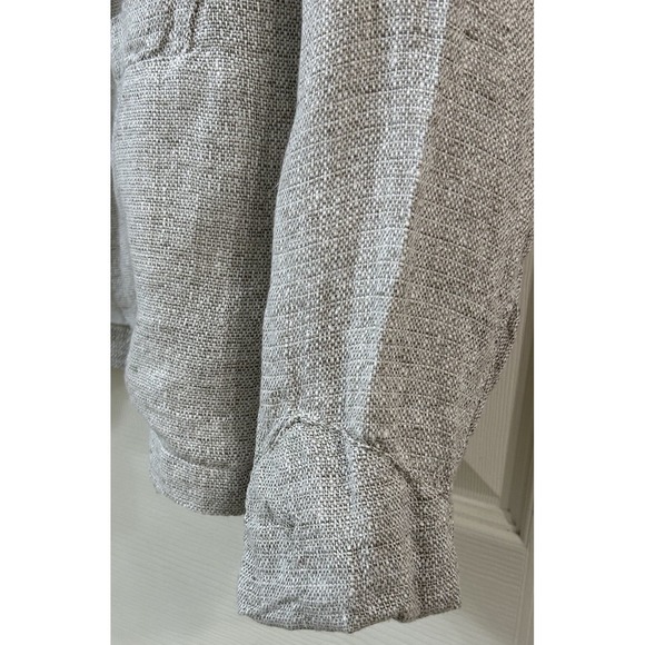 CP SHADES Wmns LG Beige/Tan/White Linen Tweed Long Sleeve 8 Button Blazer EUC - Picture 8 of 16